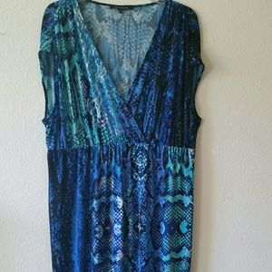 Maxi floor length stretchy dress